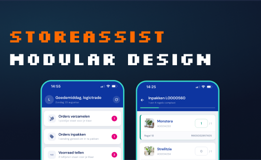 StoreAssist — missiebanner met de titel en pixel-art in dezelfde stijl als de andere missies